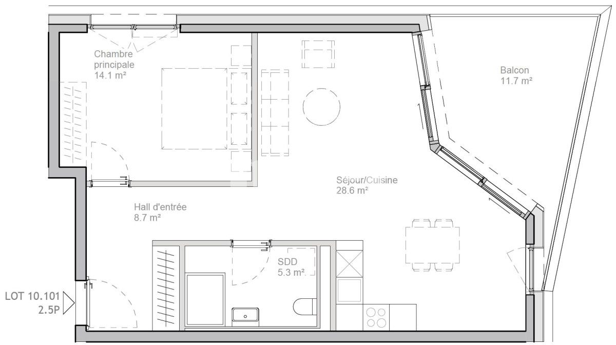 À louer : Appartement 2.5 Pieces Crissier - Ref : EC.36273 | Naef Immobilier