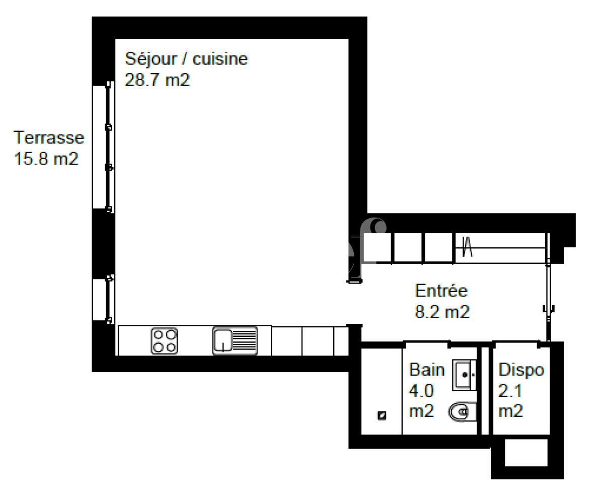 À louer : Appartement 1 Pieces Fleurier - Ref : EC.36395 | Naef Immobilier