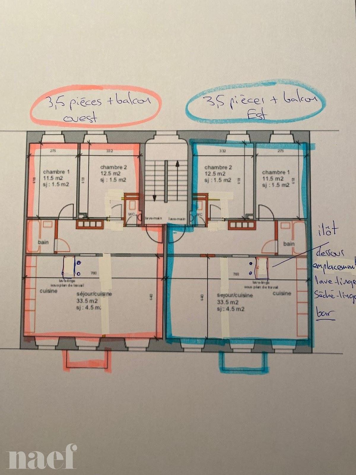 À louer : Appartement 3.5 Pieces La Chaux-de-Fonds - Ref : Qmw6SZDd | Naef Immobilier