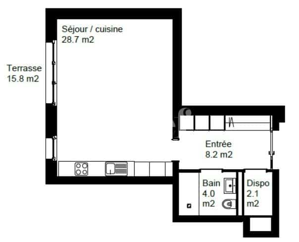 À louer : Appartement 1 Pieces Fleurier - Ref : EC.36395 | Naef Immobilier