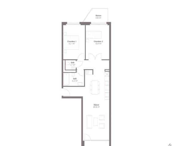 À louer : Appartement 3.5 Pieces Crissier - Ref : bmNx6e7mf4rIaytA | Naef Immobilier