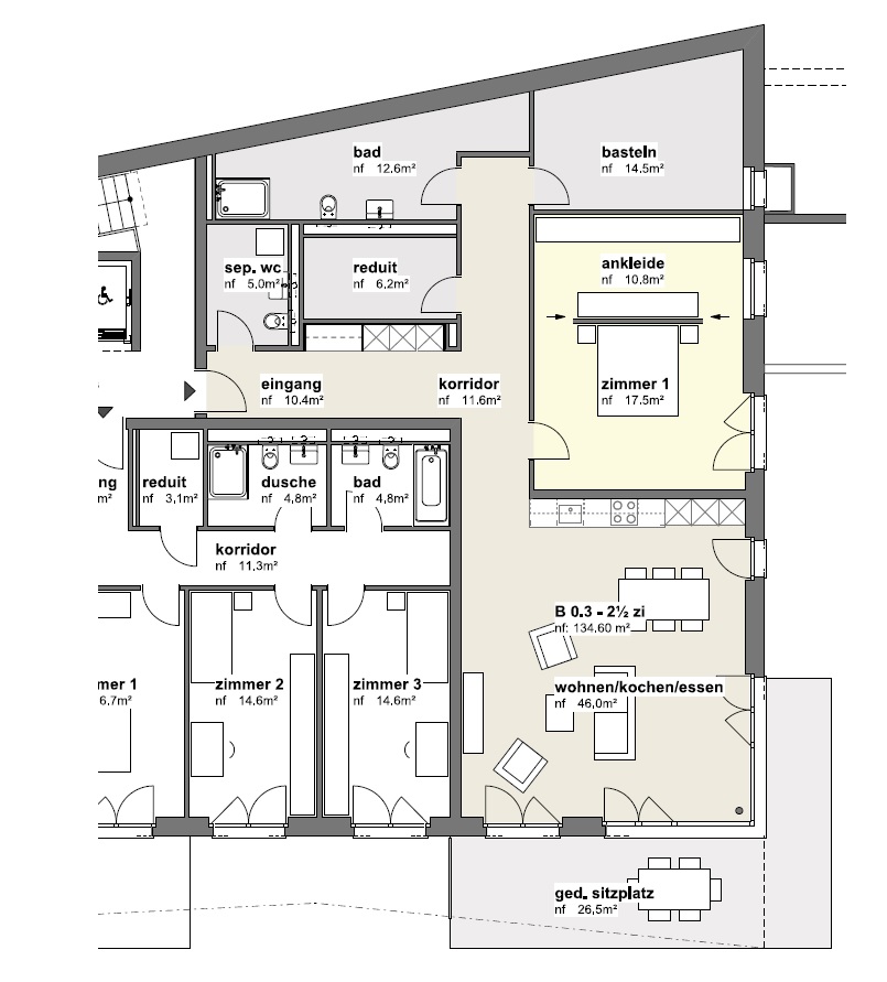 À vendre : Appartement 1 chambres Gampelen - Ref : 0645 | Naef Immobilier